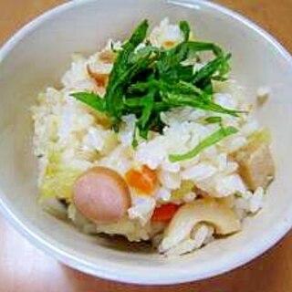 土曜のお昼は！炊飯器ピラフ☆